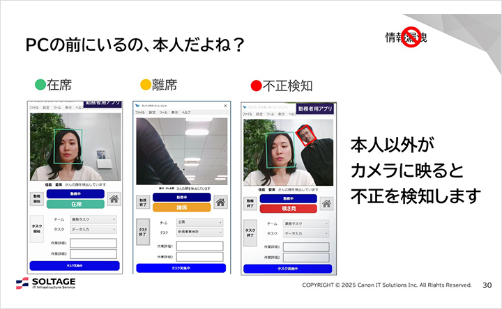 図:PCの前にいるの、本人だよね?