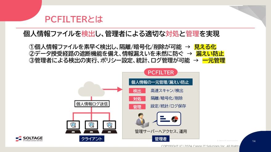 説明資料：「PCFILTER」とは