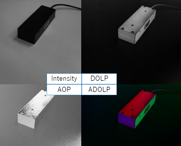 黒色立体物の偏光画像