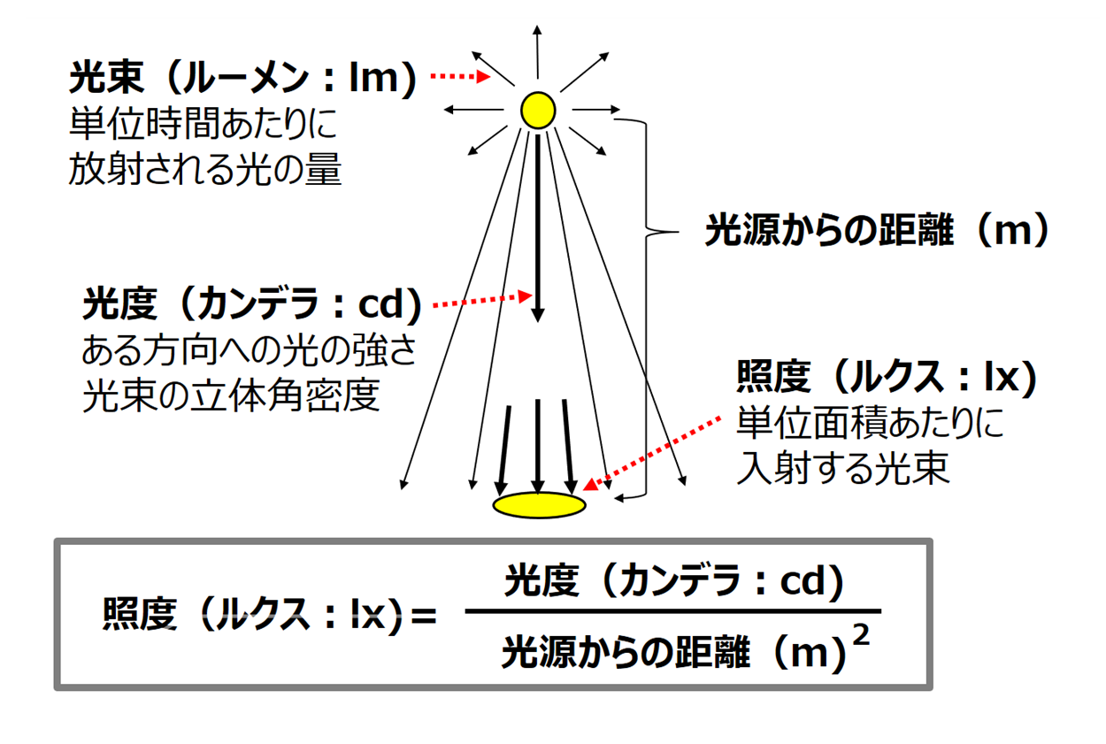 光の単位の種類