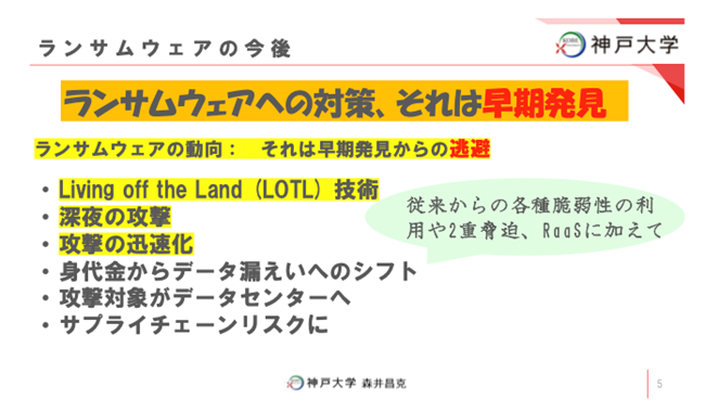 ランサムウェアの今後