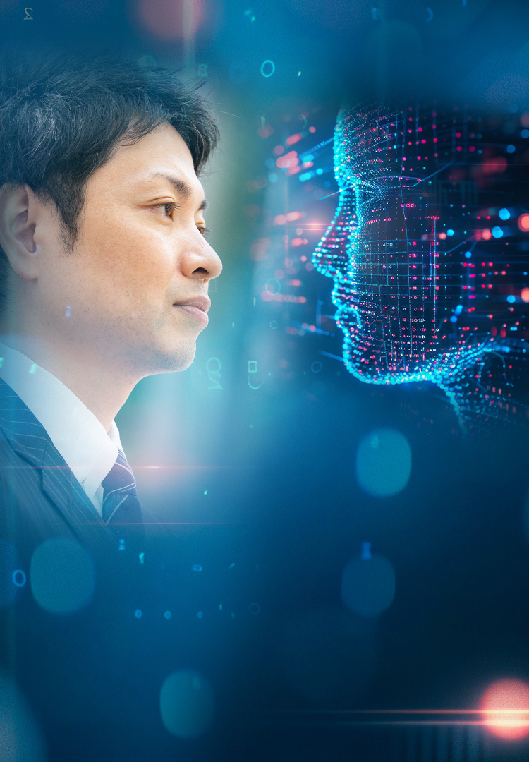 キービジュアル画像:顔映像でストレスチェック