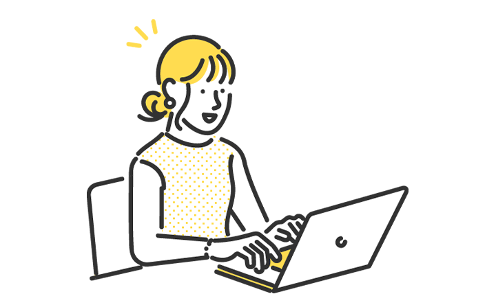 画像：生成AIのサポートで悩みが解消される女性のイメージ