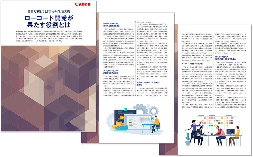 サムネイル画像:ローコード開発が果たす役割とは