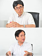 上から<br /> 東京理科大学 総合情報システム部 次長<br /> 篠原 篤氏<br /> 同部 情報技術課<br /> 阿南 尚人氏