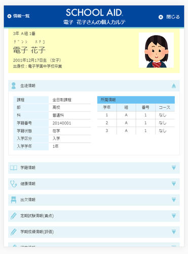 校務管理イメージ図