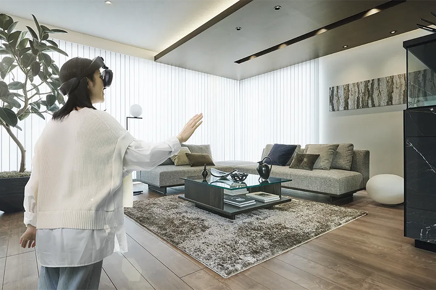 写真:「マイハイムMR」 MR(複合現実)体験イメージ