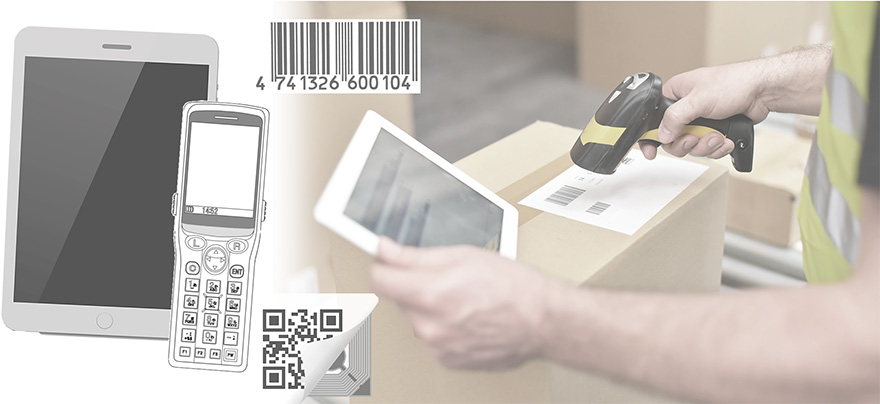 ハンディターミナルやタブレットPCによる現物管理イメージ