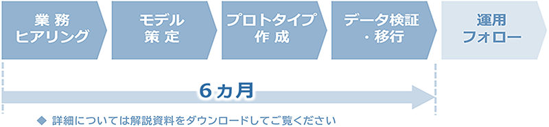 短期導入ソリューションの導入スケジュール