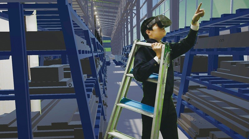 グリーンバックを利用した人物合成の写真