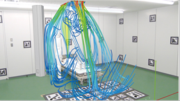 気流や温度分布を直感的に体感