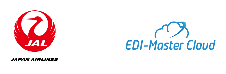 EDI-Masterと日本航空のロゴ
